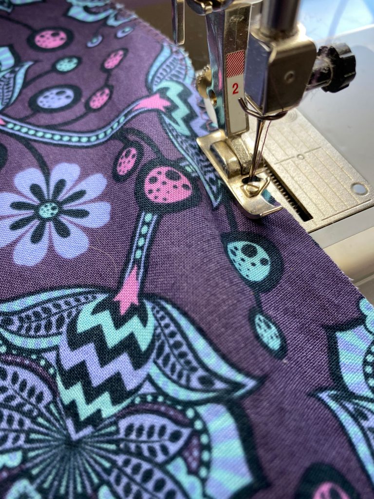 Step 3, finish fabric edges Lissylaine