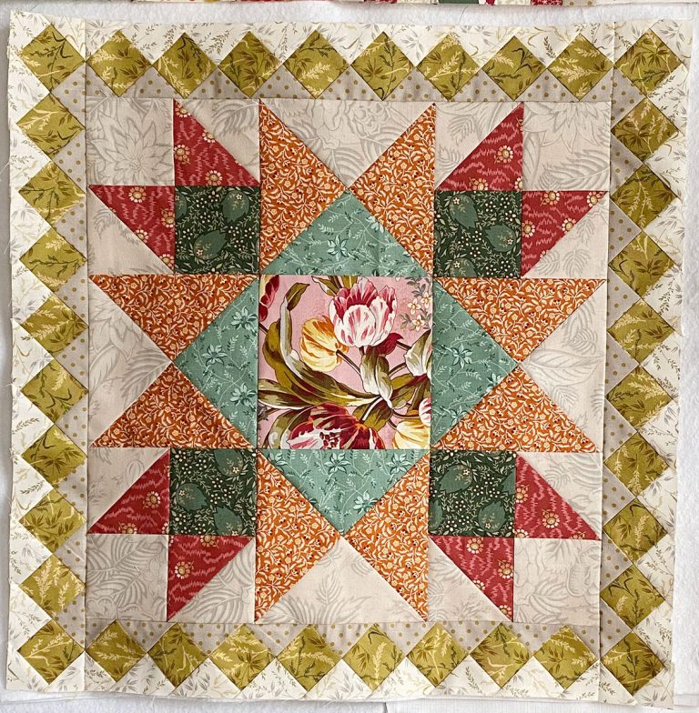 Month 9 Lady Tulip block, part 2 – Lissylaine