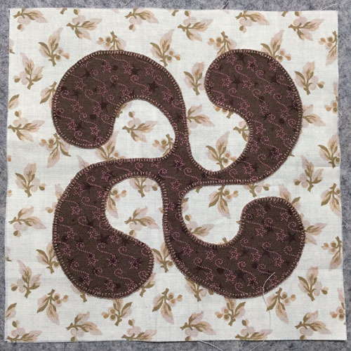 Appliqued block 10